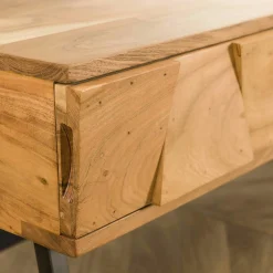Console d'entrée en bois 2 tiroirs en relief MELBOURNE