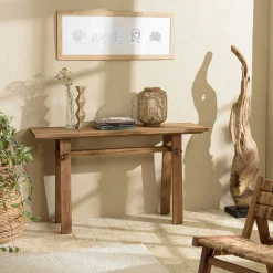 Console d'entrée en teck recyclé 140 cm SWING
