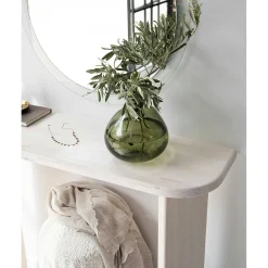 Console d'entrée moderne en bois blanc SITIA