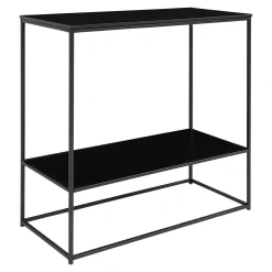 Console d'entrée noire double plateau VARDE
