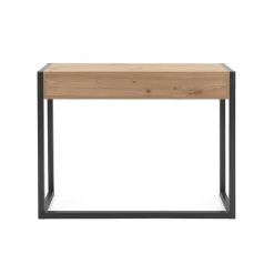 Console d'entrée 2 tiroirs effet chêne ALVA