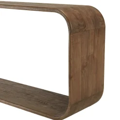 Console design arrondi en bois de mindi ARCUS