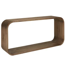 Console design arrondi en bois de mindi ARCUS