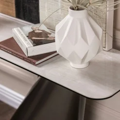 Console design en céramique blanche GIULIA