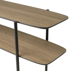 Console double plateau couleur bois LANDAISE