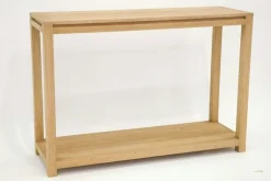 Console double plateaux hévéa 115CM OLGA