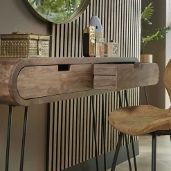 Console en bois forme oblongue NIAGARA