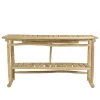 Console exotique teck naturel double plateau MANAK