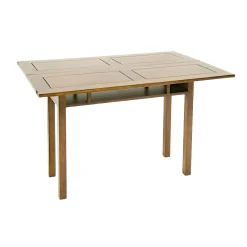 Console extensible en table repas hévéa 120cm HELENA