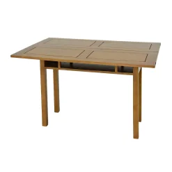 Console extensible en table repas hévéa 120cm HELENA