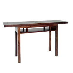 Console extensible en table repas hévéa 140cm HELENA
