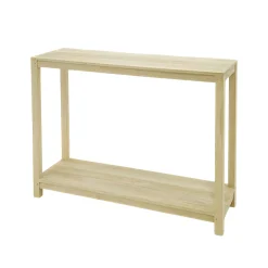 Console hévéa double plateau 110cm GALA