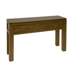 Console hévéa 2 tiroirs 120cm HELENA