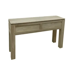 Console hévéa 2 tiroirs 120cm HELENA
