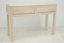 Console hévéa 2 tiroirs 110CM OLGA
