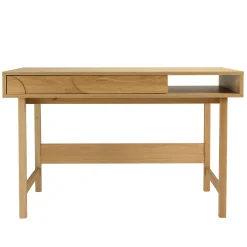 Console moderne bois clair décor graphique DANBA