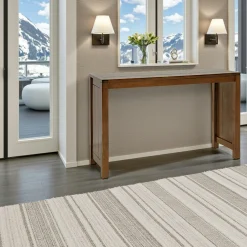 Console moderne bois hévéa 120cm ATTAN