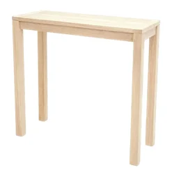 Console moderne bois hévéa 80cm ATTAN
