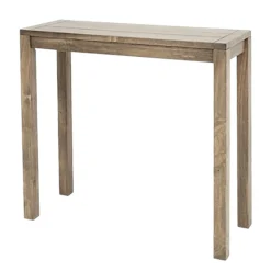 Console moderne bois hévéa 80cm ATTAN