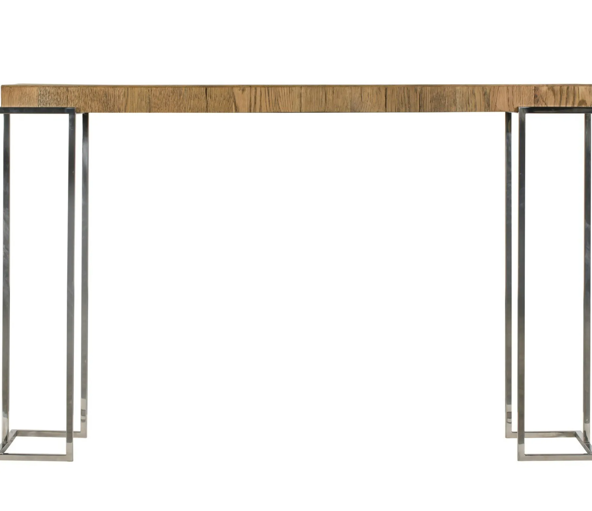 Console moderne chêne acier RIVERSIDE