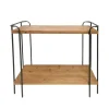 Console 2 niveau en bois clair ATELIER