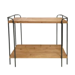 Console 2 niveau en bois clair ATELIER