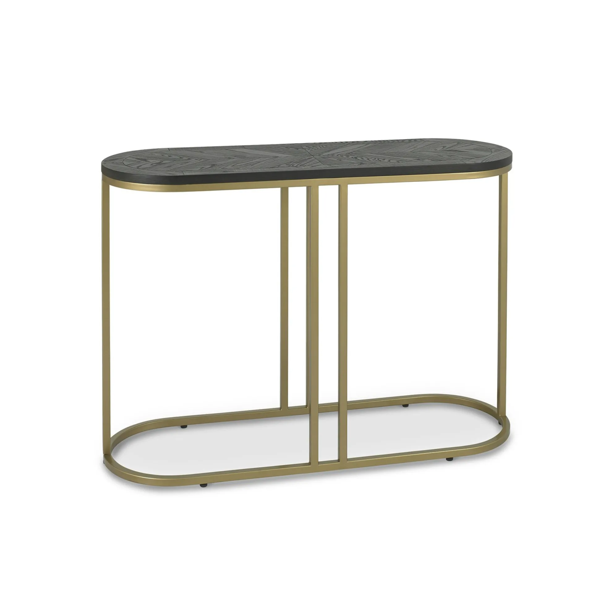 Console noire en marqueterie de bois VALLEY