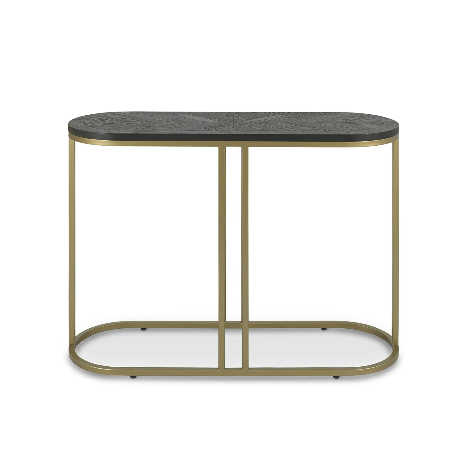 Console noire en marqueterie de bois VALLEY
