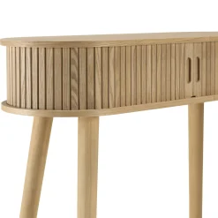 Console ovaleen bois couleur naturelle CASTILLE