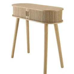 Console ovaleen bois couleur naturelle CASTILLE