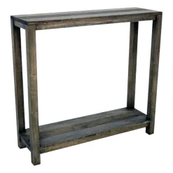 Console 2 plateaux hévéa massif 80cm GALA