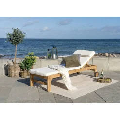 Coussin blanc pour bain de soleil MENDOZA