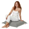 Coussin pouf extérieur gris ARTA