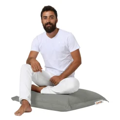 Coussin pouf extérieur gris ARTA