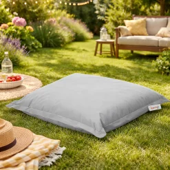 Coussin pouf extérieur gris ARTA