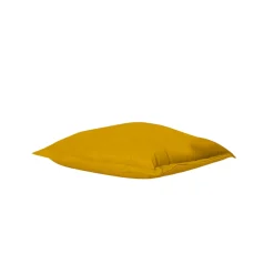 Coussin pouf extérieur jaune ARTA