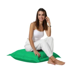 Coussin pouf extérieur vert ARTA