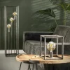 Cube lumineux industriel finition argent vieilli RALF