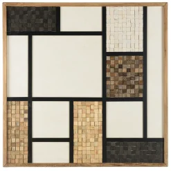Décoration murale carrée décor mosaïques DENVER