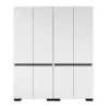 Dressing double blanc, 4 portes et 3 tringles BYRON