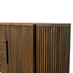 Enfilade 2 portes côtés arrondis bois naturel TRANI