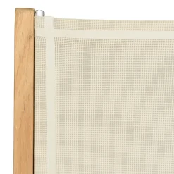 Ensemble de jardin extérieur table rectangle en teck 6 chaises ALERIA