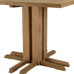 Ensemble de jardin Table carrée 110 cm 4 chaisesrotin synthétique LUMIO