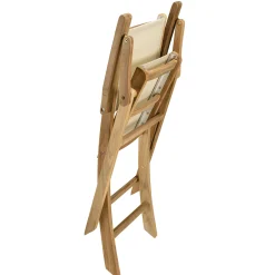 Ensemble de repas de jardin en teck table extensible et 8 chaises ALERIA
