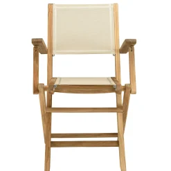 Ensemble de repas de jardin en teck table extensible et 8 chaises ALERIA