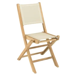 Ensemble de repas table rectangulaire 6 chaises en teck ALERIA