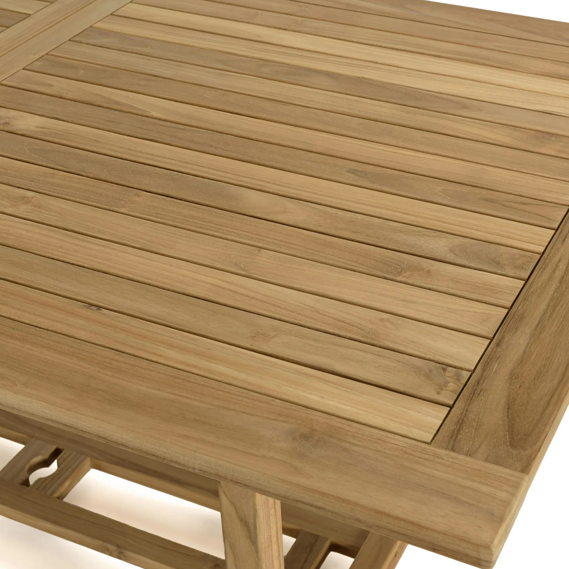 Ensemble de repas table rectangulaire 6 chaises en teck ALERIA