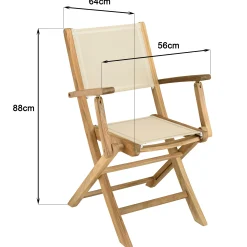 Ensemble de repas table rectangulaire 8 chaises en teck ALERIA