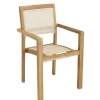 Ensemble de repas table rectangulaire 8 fauteuils en teck ALERIA