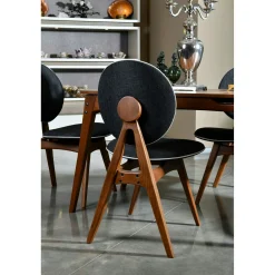 Ensemble salle à manger vintage - 4 chaises grises DILI